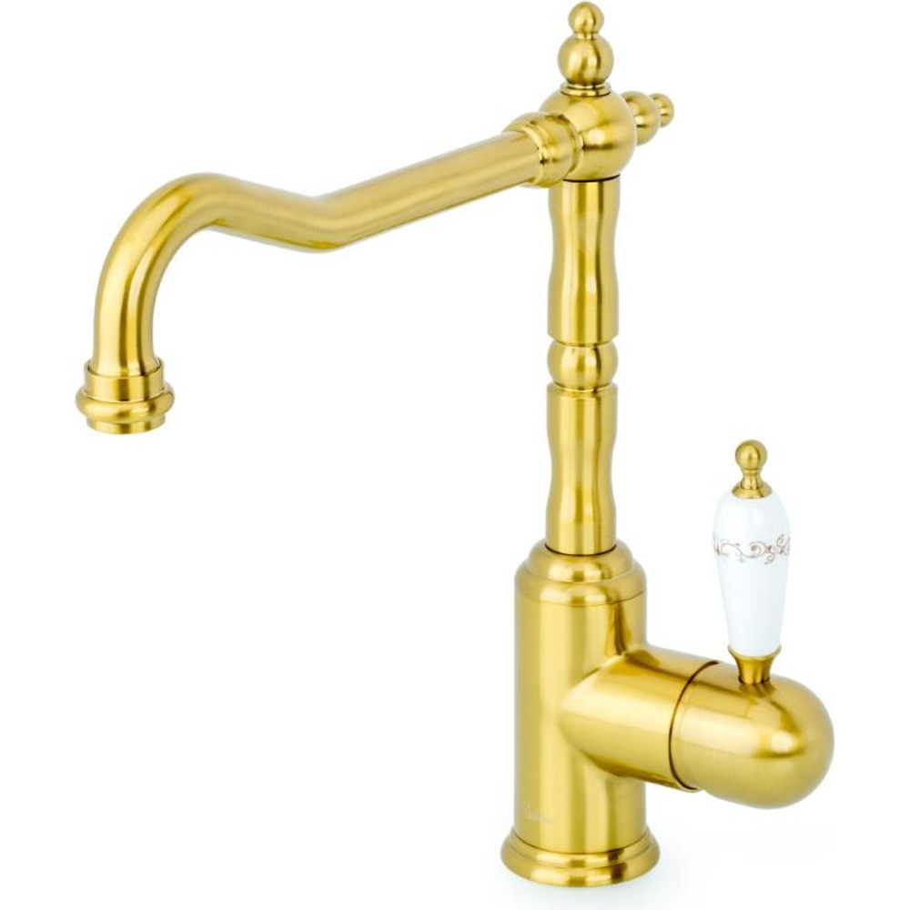 Смеситель для кухни Boheme MEDICI Ripresa 101-PR Бронза, ручка Provanse