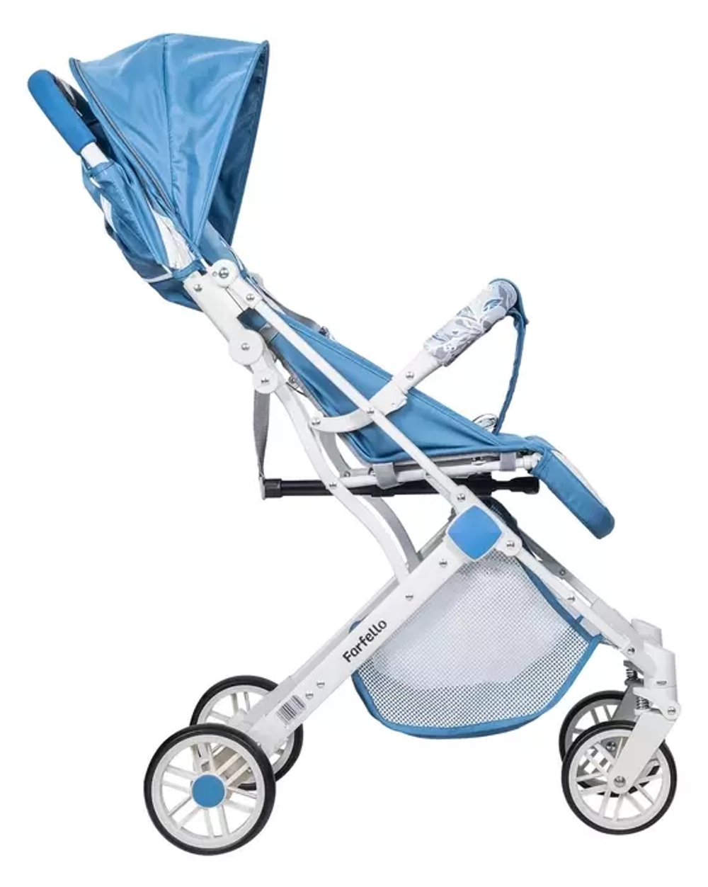 Коляска детская прогулочная Farfello Comfy Go (Blue/colorful white frame CG-102)