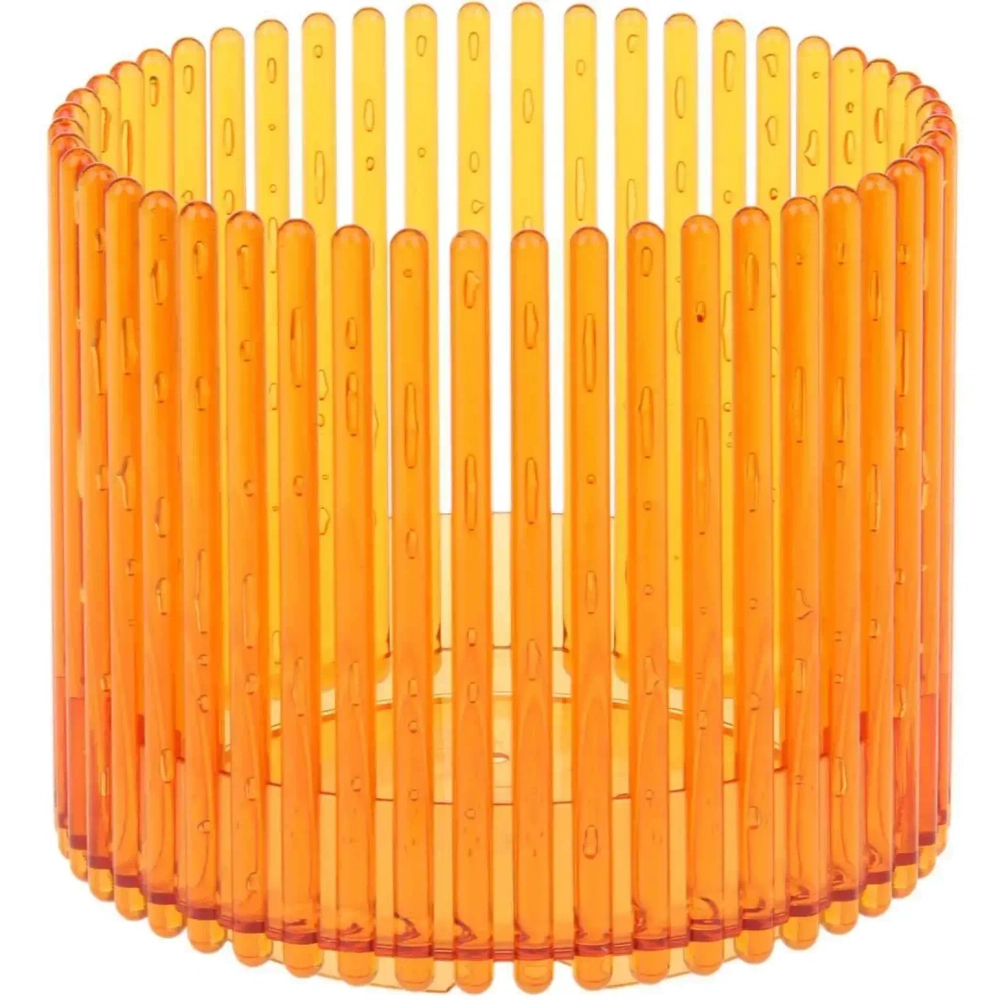 Кашпо для цветов пластиковое 1,8л d-14см «Шарм» оранжевый