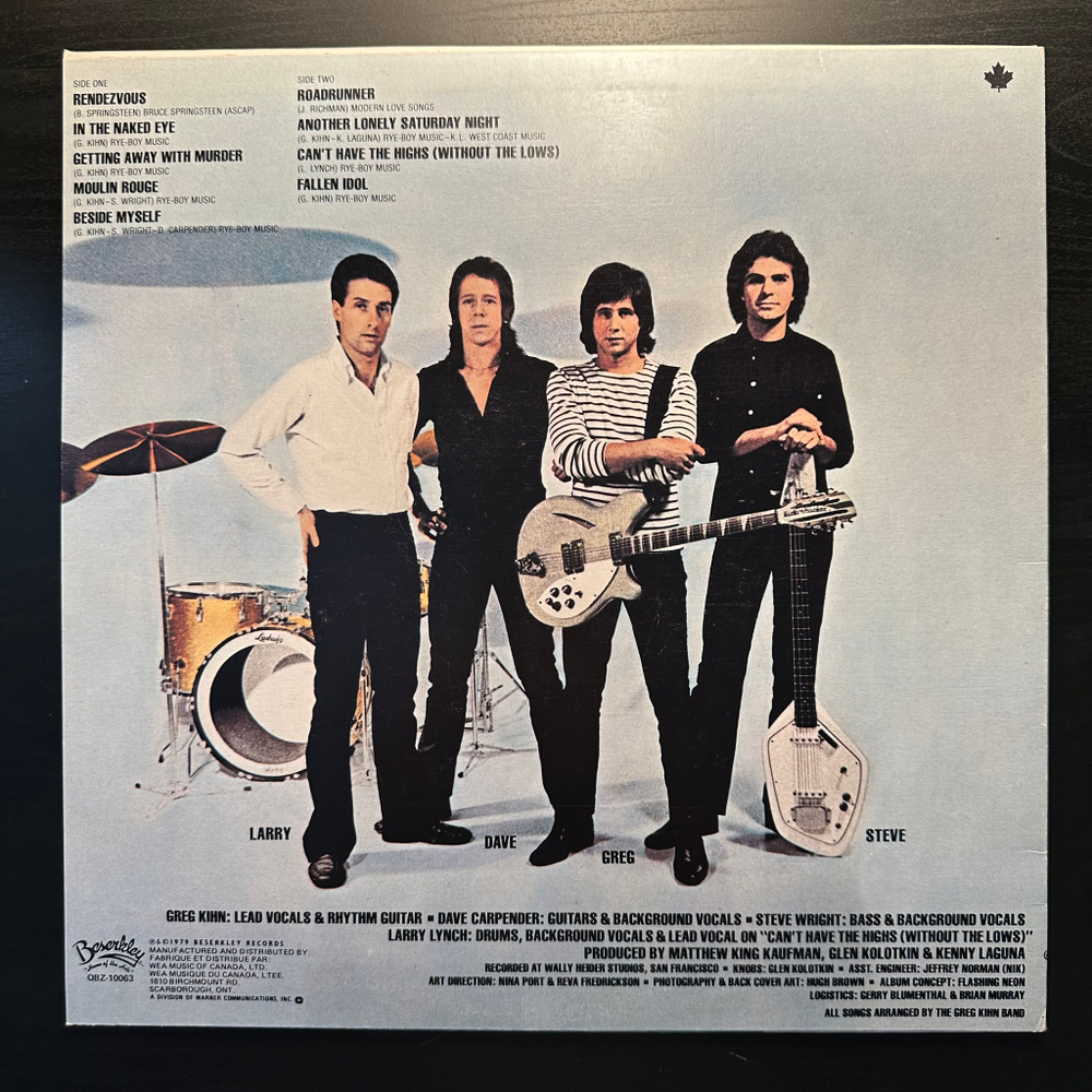 Greg Kihn Band - With The Naked Eye (Канада 1979г.)