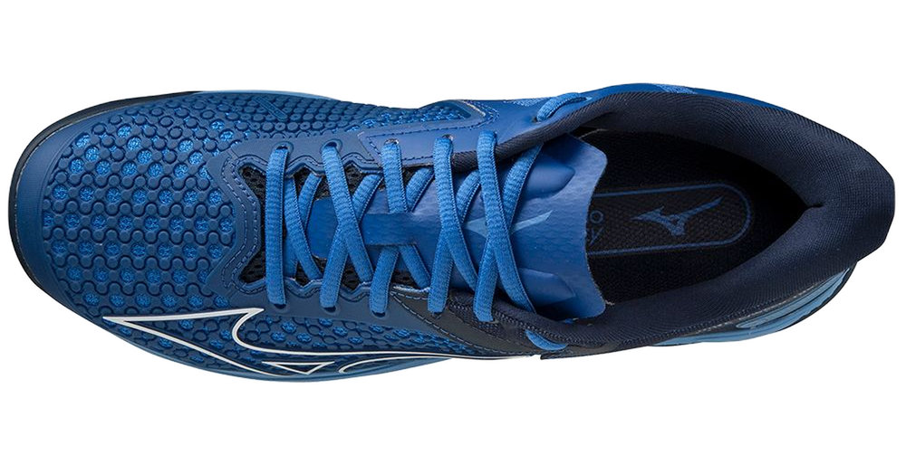 Мужские кроссовки теннисные Mizuno Wave Exceed Tour 5 AC - true blue/white/dress blue