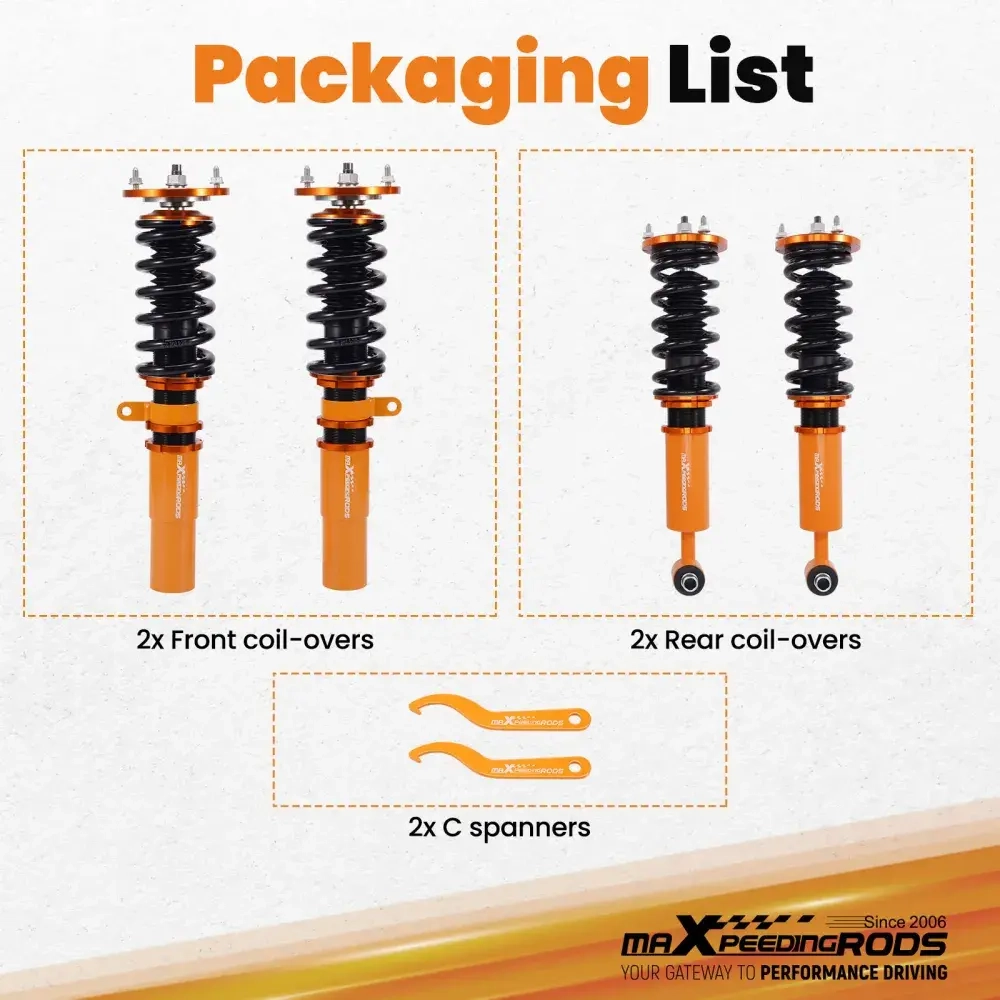 Coilovers Lowering Kit подходит для автомобиля BMW 5 Series AWD XI E60 03-10 Shocks Spring Struts
