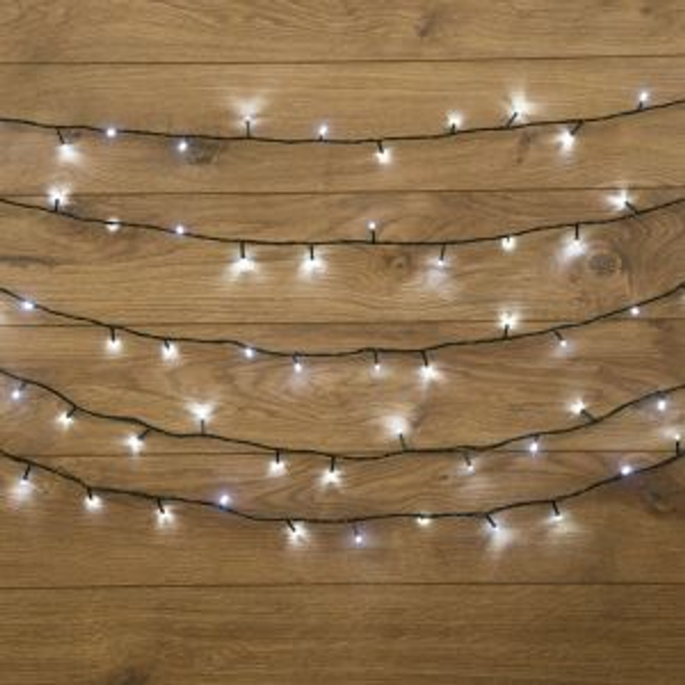 Гирлянда "Твинкл Лайт" 6 м, темно-зеленый ПВХ, 40 LED, цвет белый