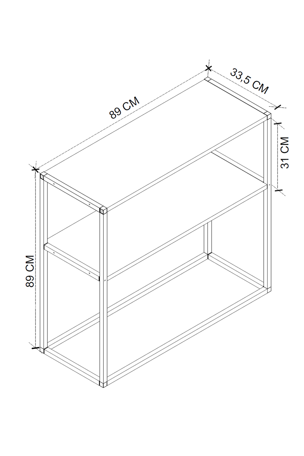 Консоль 90см - сосна