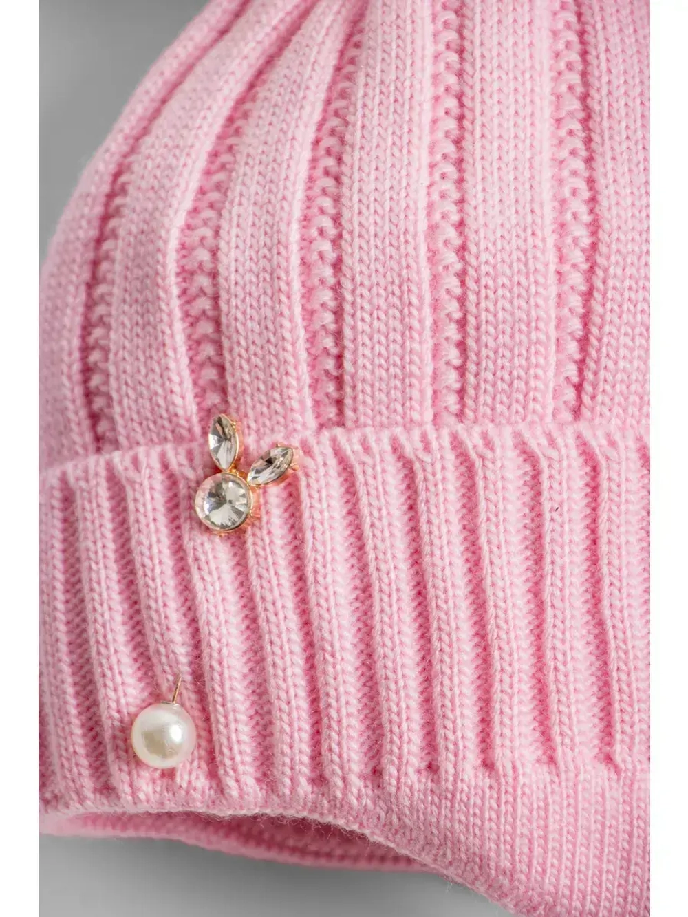 Шапка для девочки зимняя вязаная и шарф