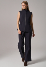 Жилет на молнии синий