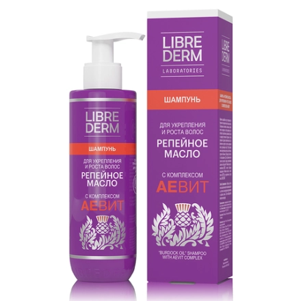 Шампунь для укрепления и роста волос Репейное масло + Аевит 200 мл