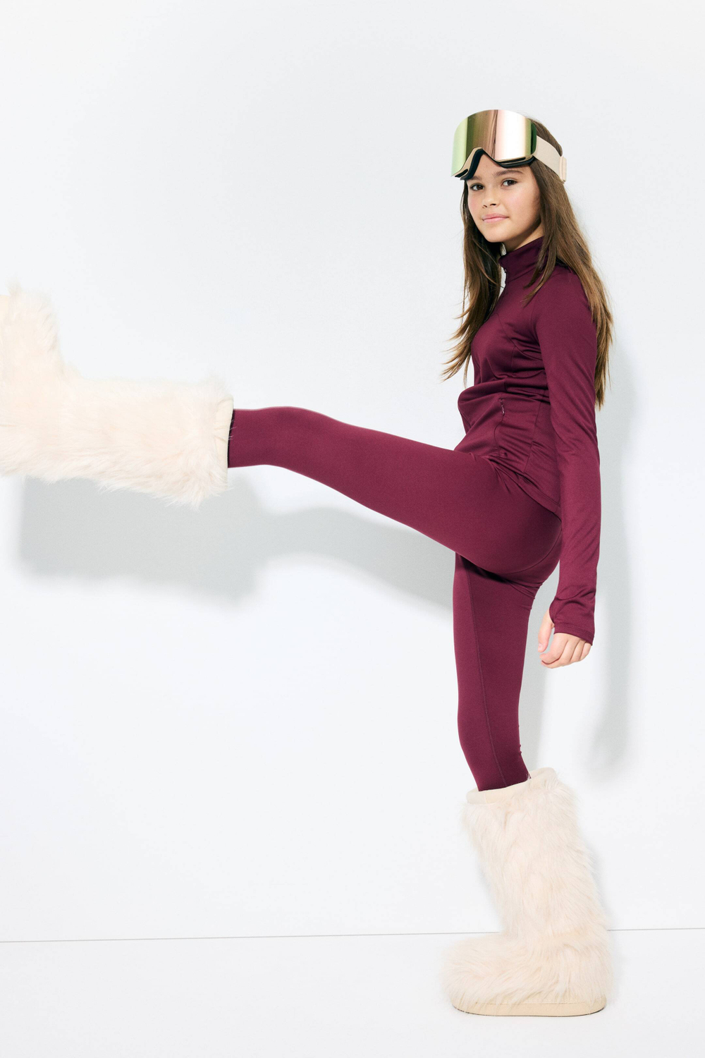 H&M Спортивные легинсы DryMove, малиновый