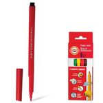 Фломастеры KOH-I-NOOR "Рыбки", 6 цветов, смываемые, трехгранные, картонная упаковка, европодвес, 771002JF05KS