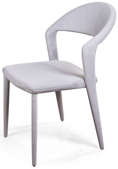 Стул Asti, бархат светло-серый