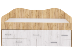 Кровать Нимфа двухместная Кр.золотой/Кр.светлый