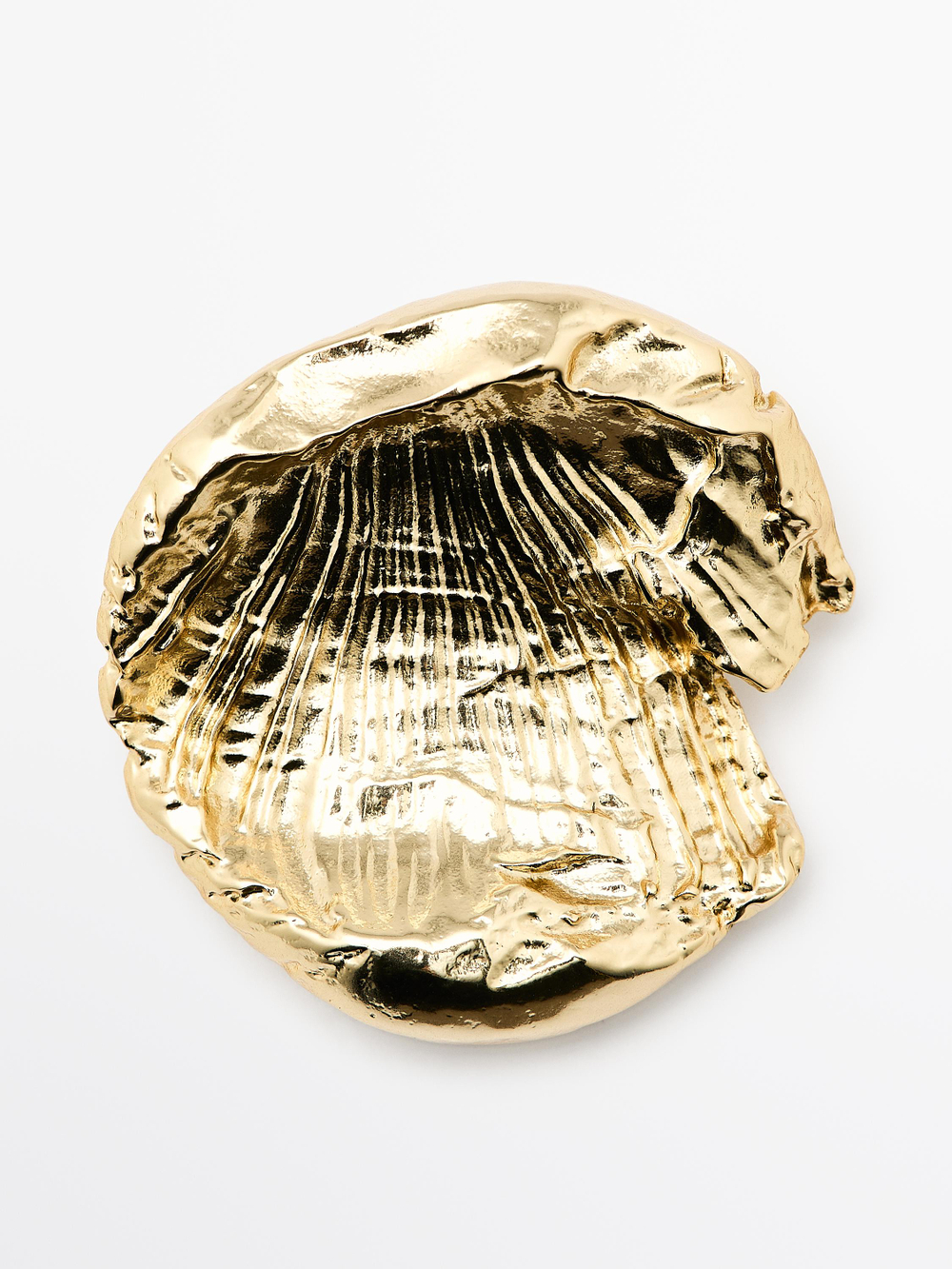 Massimo Dutti Серьги «ископаемые», золотистый