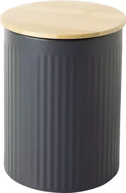 IHR - Контейнер 800мл с бамбуковой крышкой антрацит / артикул   DGA10046  / GTIN 686423723919