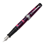 Перьевая ручка Aurora Optima Auroloide Variegated Burgundy CT, перо — F, в подарочной коробке