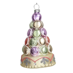 Елочное украшение "Елка-макарун" 7х7х13см Стекло