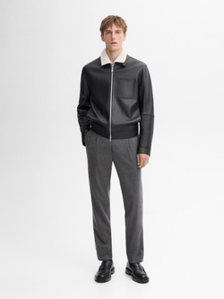 Massimo Dutti Костюмные брюки из смесовой шерсти, серый