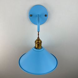 Бра С Подвесным Плафоном Braid Wall Blue By Imperiumloft