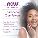 NOW Foods, Solutions, European Clay Powder, 397 г (14 унций)