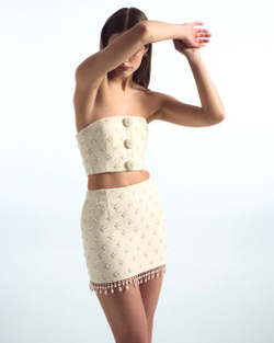 Комплект из твида «Tweed Strapless Elegance»