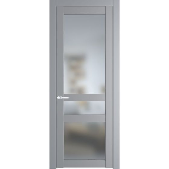 Межкомнатная дверь эмаль Profil Doors 1.5.2PD смоки остеклённая