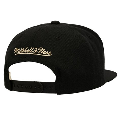 Баскетбольная кепка Mitchell & Ness NBA Cream Script Golden State Warriors Black Cap