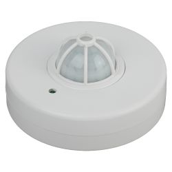 Датчик движения ЭРА MD 016 белый, макс. нагрузка 1200Вт, угол обзора 360гр, дальность 6м | Датчики движения