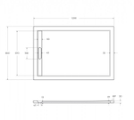 Поддон из искусственного мрамора 120х80 Cezares TRAY-AS-AH-120/80-30-W без сифона