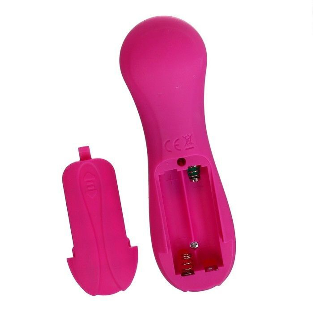 Малиновый вакуум-волновой стимулятор клитора - 12,5 см. (Цвет: малиновый)