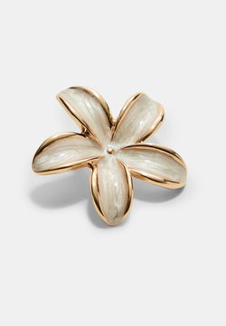 STRADIVARIUS Серьги-цветы, экрю