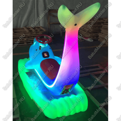 Парковый электромобиль «Дельфинчик-морячок», розовый