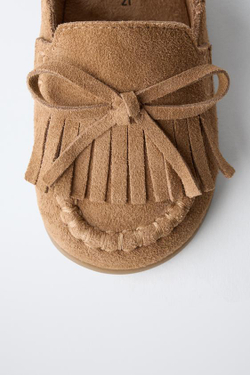 ZARA КОЖАНЫЕ САБО BAREFOOT, КОРИЧНЕВЫЙ