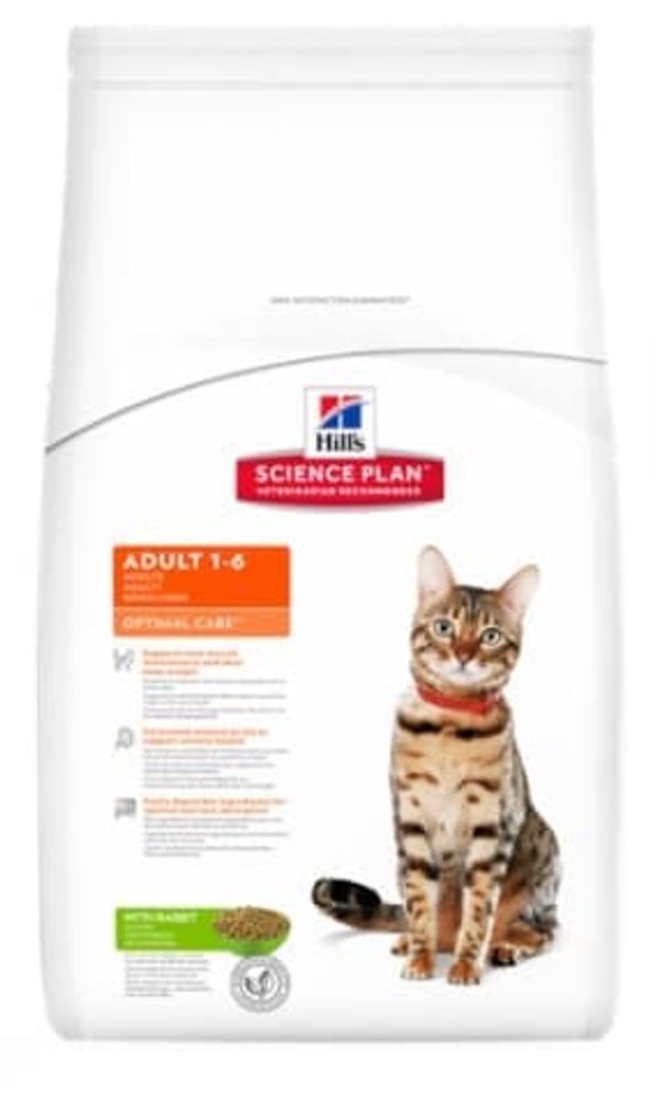 Hill's SP Optimal Care 400г сухой корм для кошек с кроликом