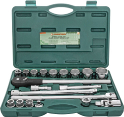 S04H6321S (S04H6121S) Набор головок торцевых 3/4"DR, 19-50 мм, 21 предмет
