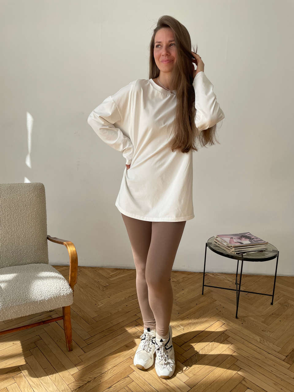 Легинсы с мягким поясом, Мокко