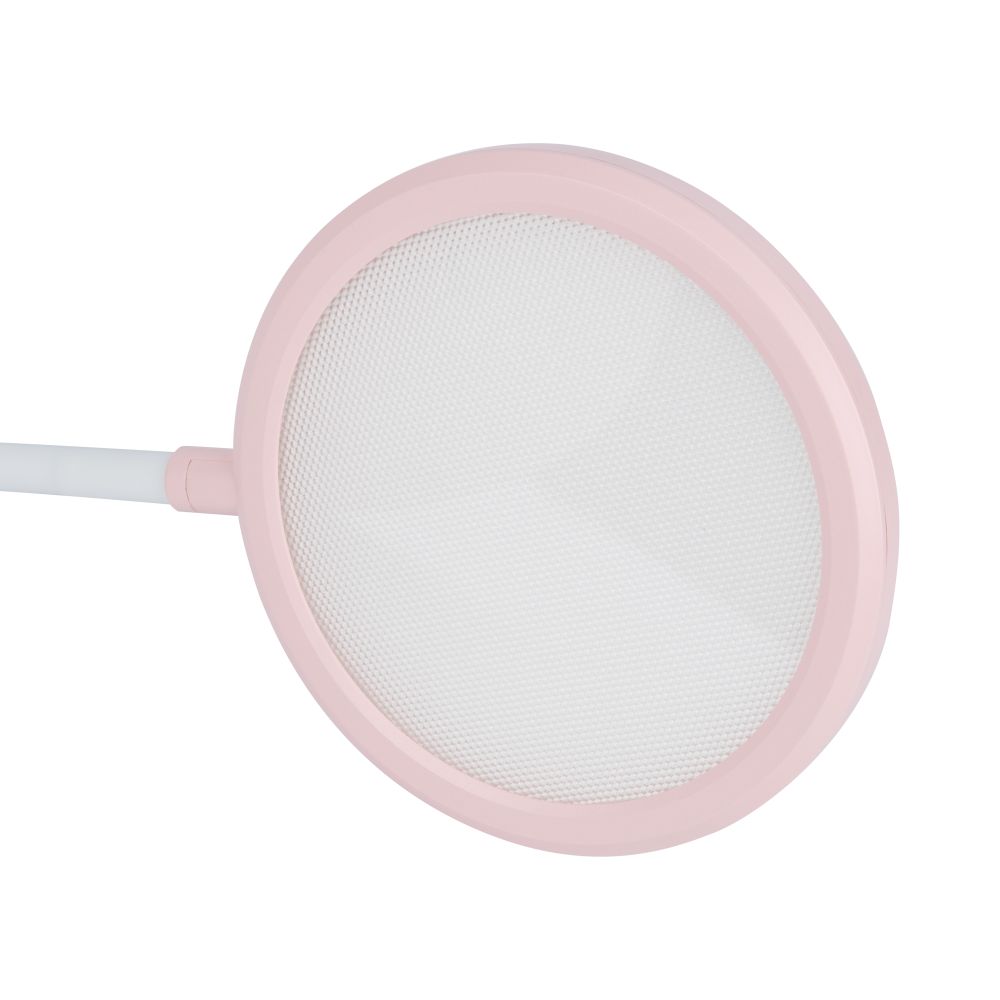 ULM-D150 15W-3000-6500K-DIM PINK Светильник настольный светодиодный с подставкой под телефон и канцелярские принадлежности. С ночной подсветкой. Сенсорный выключатель. Диммер. Розовый. TM Uniel