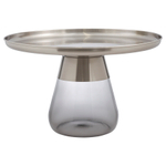 Столик кофейный dahl, D70,5 см, матовый хром/серый