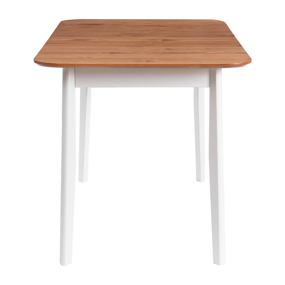 Стол Соната Люкс/ Sonata Lux table, 120х75х75 см массив сосны, антик/белый, 120х75х75 см