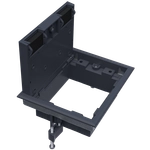 Лючок ревизионный в пол 8 мод.,  крышка ABS + гальванизированная стальная вставка