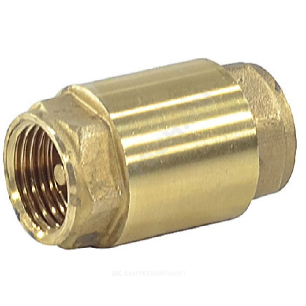 Дисковый обратный клапан, металлический затвор, 1/2&quot;