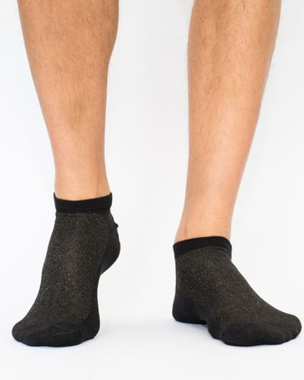 Vendi Короткие носки, с серебряной нитью X-Static, антибактериальные, черные
