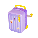 Точилка механическая Alingar, "Чемоданчик", 1 отверстие, пластик.корпус, цвет ассорти, инд. упаковка, 70*90*110 мм