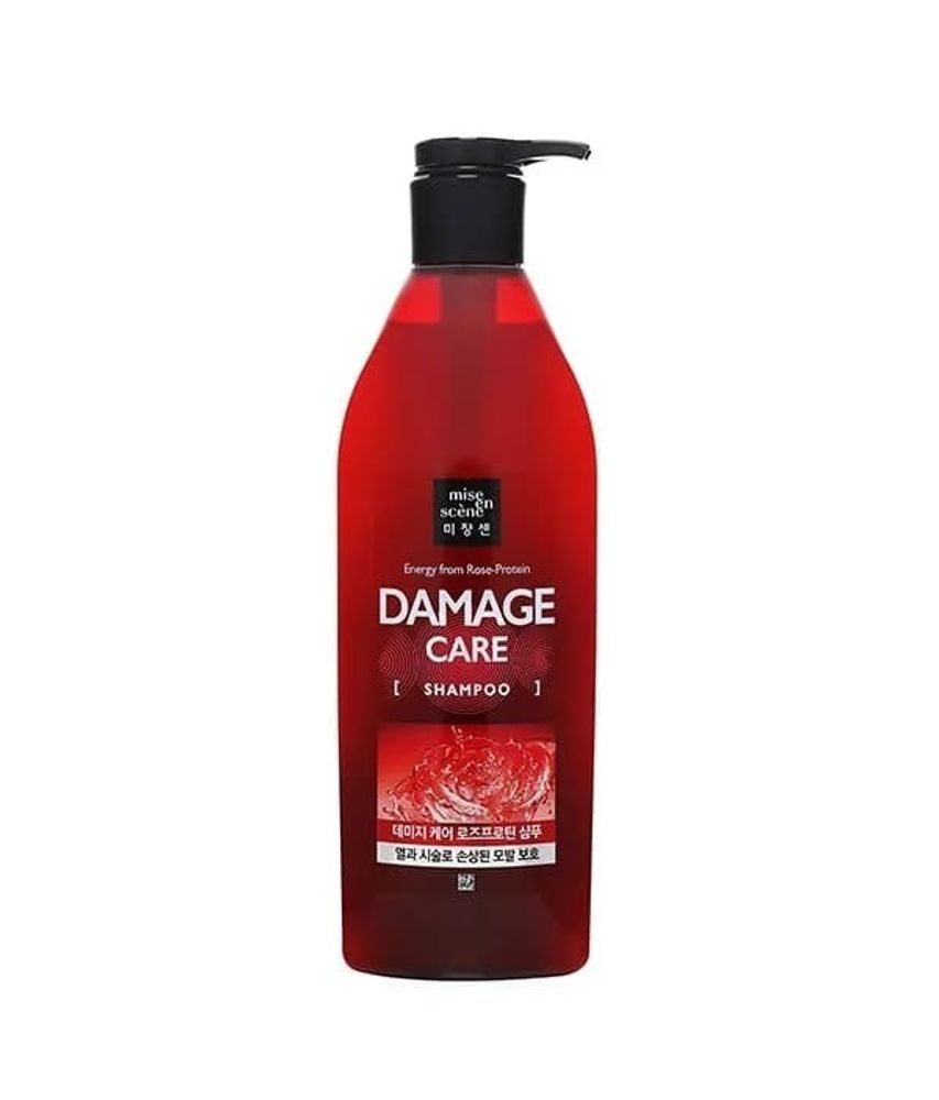 Шампунь Mise En Scene Damage Care Energy from Rose-protein для поврежденных волос Shampoo 680 мл