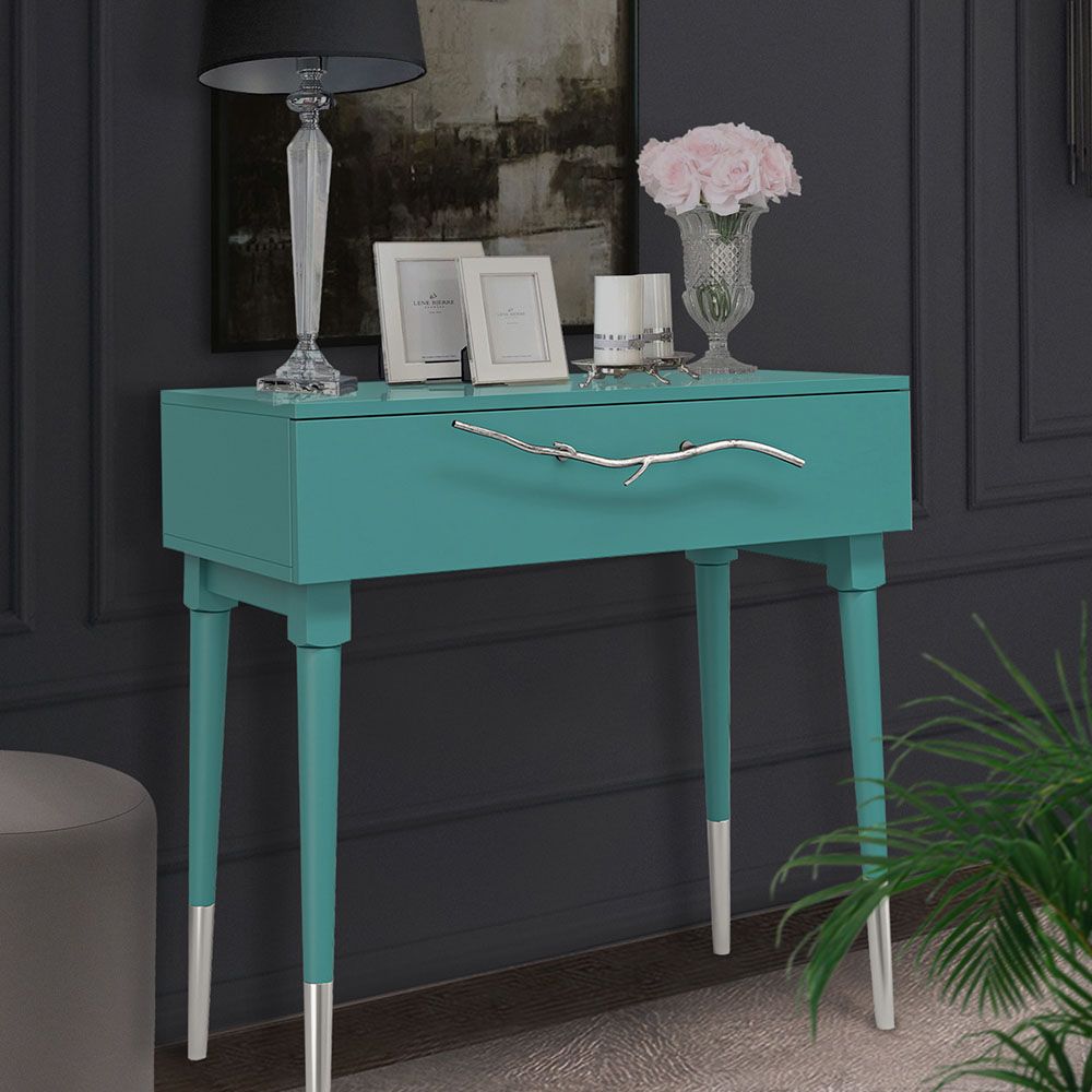 Консоль Арт Колор matte Стайл Сильвер Пастельно-синий матовый