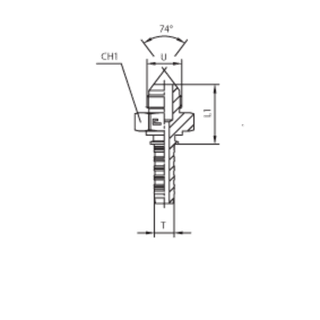 Фитинг DN 25 JIC (Ш) 1.5/8