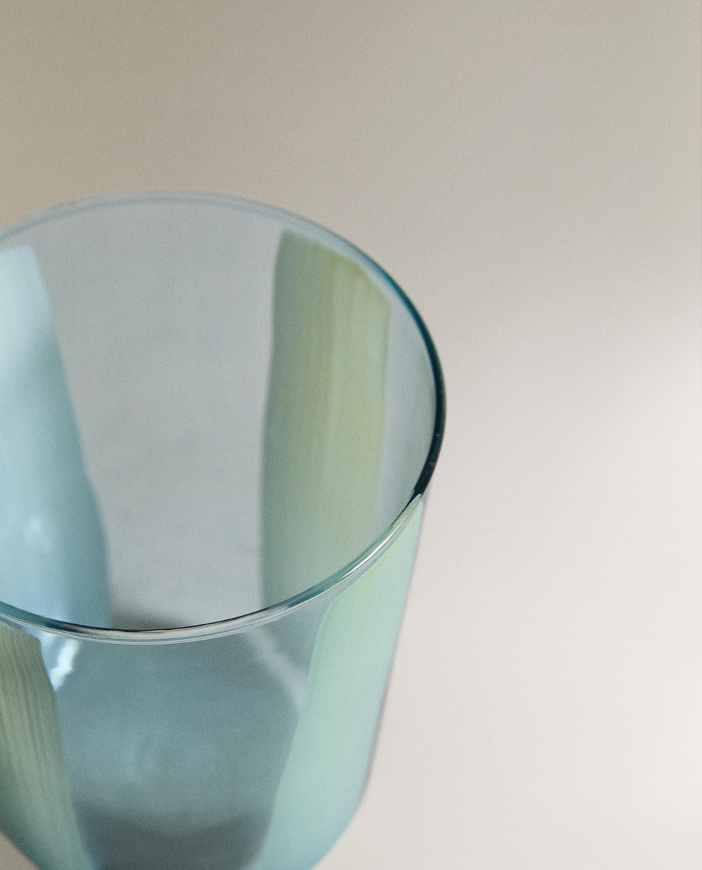 Zara Home стакан из стекла, цвет синий, 9 см