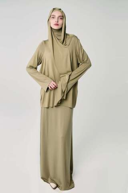 Юбка база прямая хаки