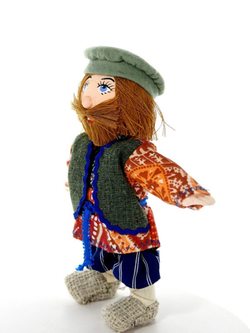 Кукла-подвеска текстильная Потешного промысла в русском крестьянском костюме Федул. Мужик