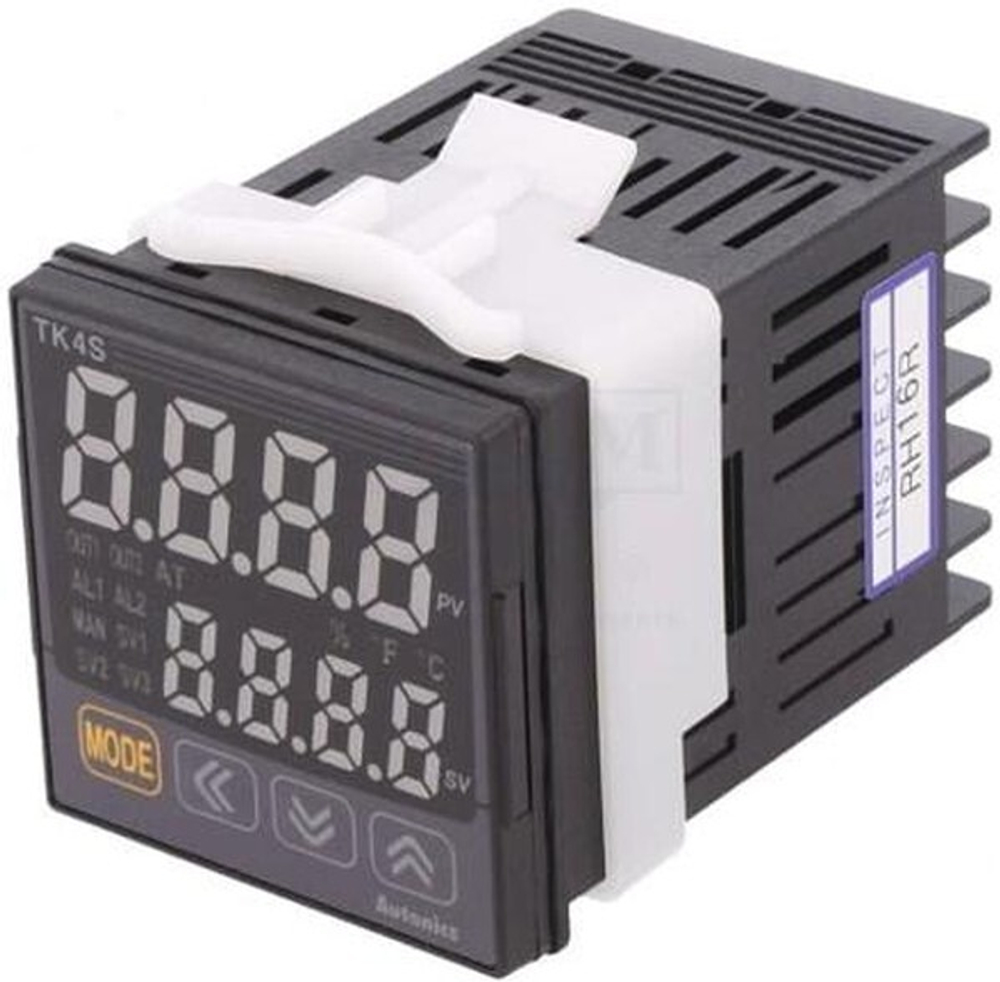 TK4S-14CR 100-240 VAC Температурный контроллер, DIN 48х48 мм, 1 аварийный выход, выход 1: токовый или ТТР, выход 2: релейный контакт, 100-24