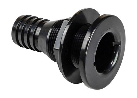 Разъем водосброса пластиковый под шланг 32 мм, черный