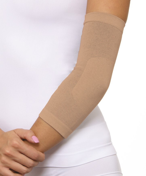 Бандаж эластичный для фиксации локтевого сустава БЛС -"ЦК" (Размер: 4, Цвет: черный, Степень фиксации: 1 класс)